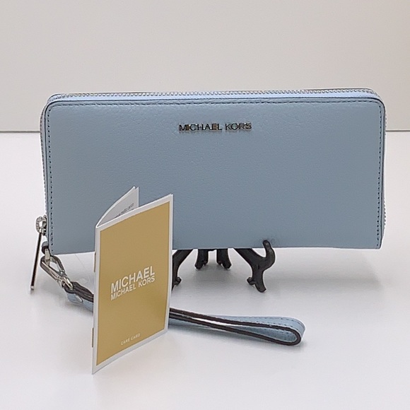 Michael Kors Jet Set Travel Large Travel CONTINENTAL Wallet-Wristlet-Phone Holdr - Picture 9 of 16